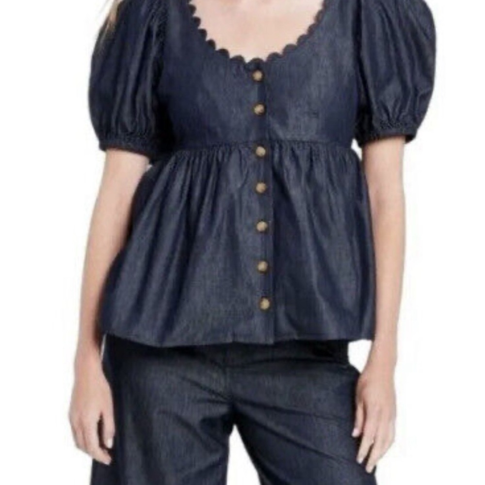 Kika Vargas for Target ruffle blouse- 1X new with tags